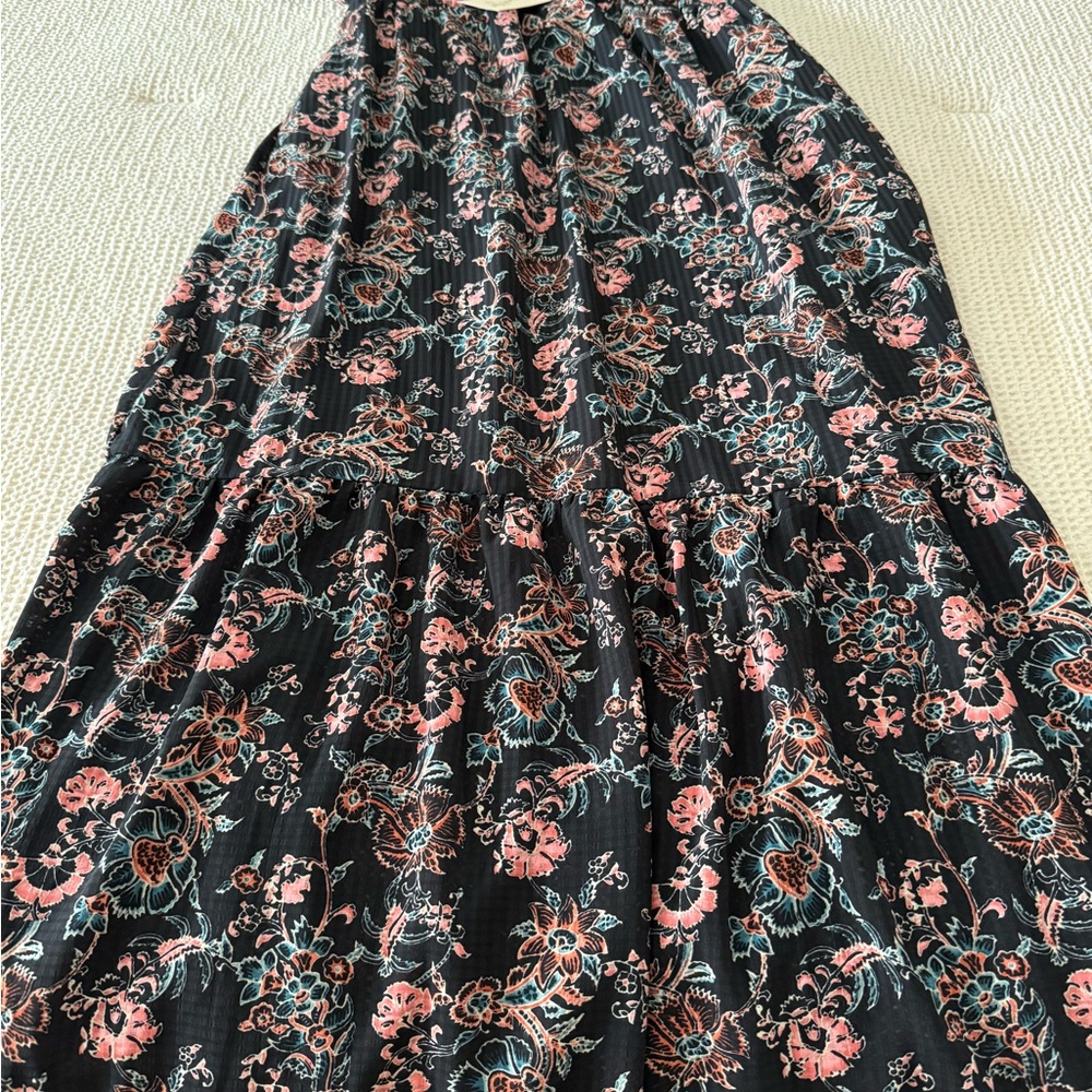 Universal Thread Black and Pink Floral Maxi Dress